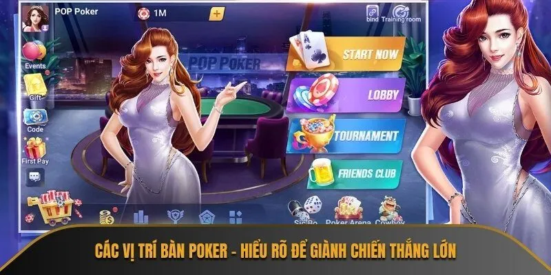 Các vị trí bàn poker